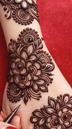 Very Beautiful Very Easy Arabic Mehndi Design #shortvideo #shortsyoutube #shortsfeed #short