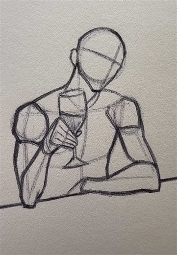 How to Draw a Drinking Pose Step-by-Step