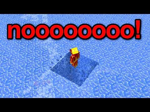 Minecraft, but EVERYTHING is Brittle Ice.
