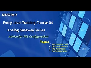 Part 4 Advice for FXS Configuration