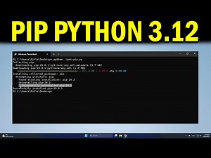 How To Install PIP in Python 3.12 in Windows 10/11