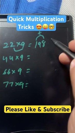 😲 Multiplication Made SUPER Easy! #math #multiplication #mathtrick 😇 #maths #reasoning #mathstricks