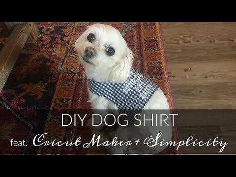 DIY Dog Shirt Tutorial feat. Cricut Maker & Simplicity 2393