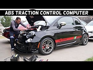 FIAT 500 ABS TRACTION CONTROL MODULE COMPUTER LOCATION, FIAT 500 ABARTH