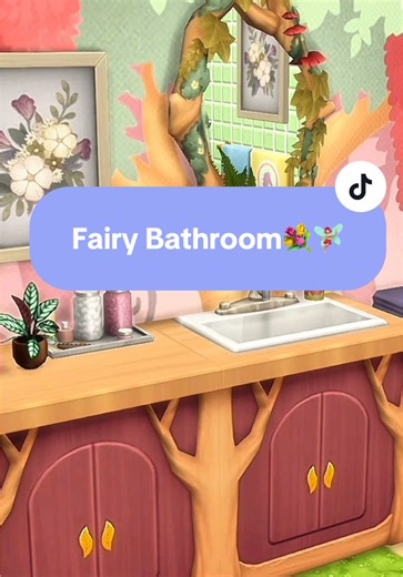 Creating a Magical Fairy Bathroom in The Sims 4