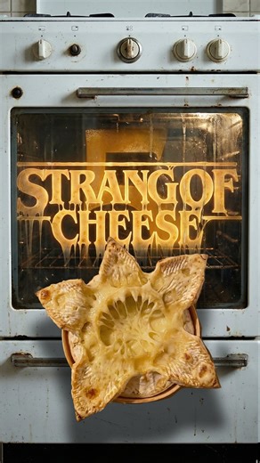 Dennis Henning on Instagram: "Stranger things and Strang of cheese aka Netflix and cheese for xmas Dinner. Based on a real cheese, i used some ai to get this idea going. #strangerthings5 #netflix #xmas #strangerthings #demogorgon"