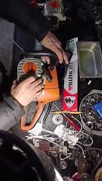 How to Fix Starter Spring on Stihl MS 230 #shorts #stihlusa #repair #woodcutting #mechanic🪾🪾