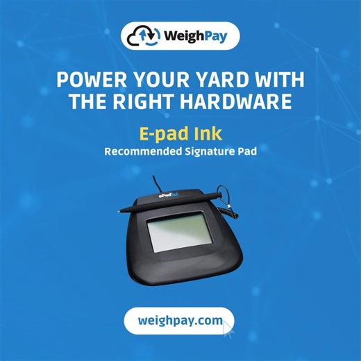 WeighPay on Instagram: "Capturing #signatures efficiently and securely is a vital part of maintaining #compliance, #accountability, and customer trust in the #waste and #recycling industry. Every signed #ticket, #invoice, or #payment confirmation is proof that your operations are transparent and professionally managed. At #WeighPay, we make signature capture simple, seamless, and fully integrated into the transaction process. Our preferred method is to capture signatures directly on mobile devic