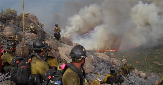 Helmet-cam videos reveal the 19 Hotshot firefighters who were killed while responding to the Yarnell wildfire last summer made several desperate radio calls for help