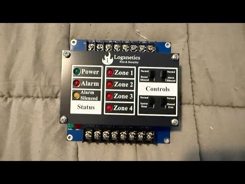 Loganetics CE-4224 Fire Alarm Control Panel Demo