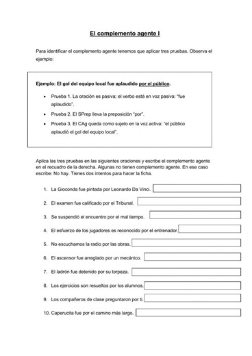 El complemento agente worksheet