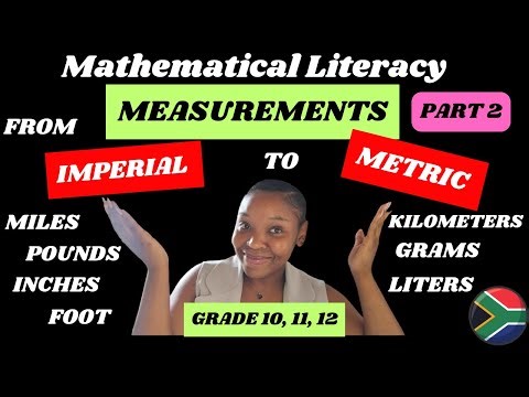 Mathematical Literacy: Converting from the Imperial system to the Metric system| Grade 11| Grade 12