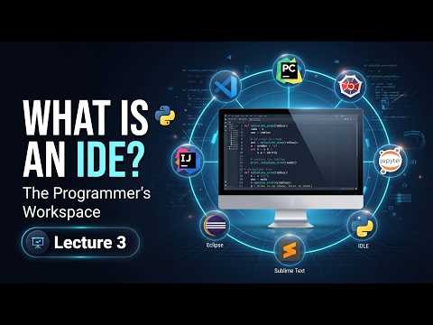 What is an IDE? | Why Do Programmers Use IDEs? | IDE Explained | Lecture 3 | Python for Pharmacy