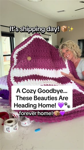 Shipping Day: Handmade Blankets and Heart Pillows
