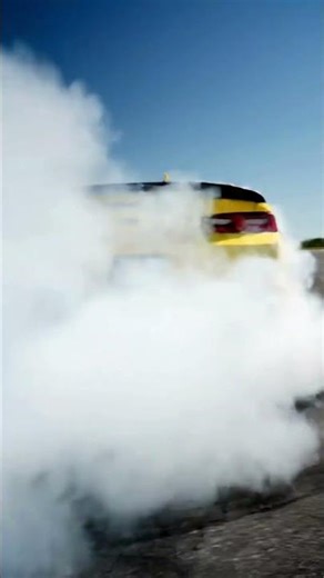 Bumblebee Shredding Tires! Yellow Camaro Burnout 🐝💨 #shorts