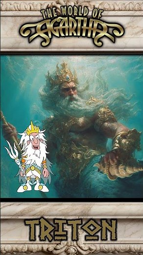 Triton - Half-human, Half-fish Sea God of Greek Mythology #triton #greekgods