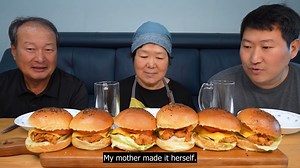 🍔Homemade Whole Chicken Cheese Burger - Mukbang eating show | 가족먹방 Family Mukbang
