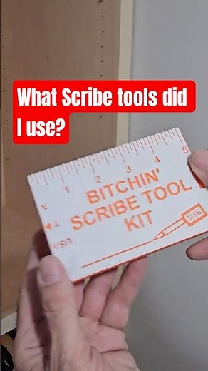 Scribe tools make cabinet installation easier #bitchinscribetools #diy #cabinetmaker #diy