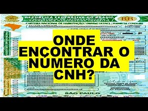 Onde encontrar o número da CNH?