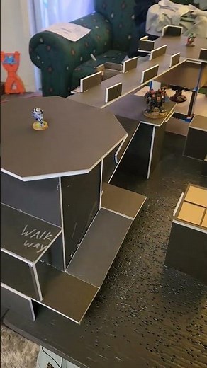 Progress on the necromunda terrain build #gaming #warhammer #necromunda