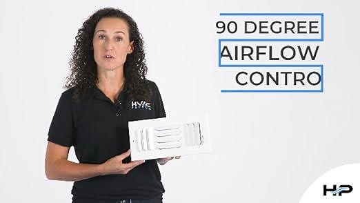 CURVED BLADE AIR SUPPLY DIFFUSER - Vent Duct Cover