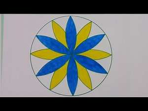 How to Make a Geometric Flower Design ✍️ | Easy Step-by-Step Tutorial