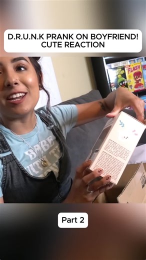 Funny Drunk Prank on Boyfriend with Adorable Reaction