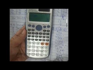 Using Calculator Memory Functions to Simplify Complex Fractions |Ch 11 Sampling || 2nd Yr statistics