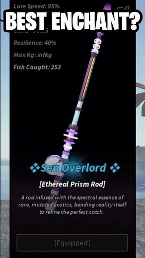 New BEST ENCHANT For Ethereal Prism Rod In Roblox Fisch! #roblox