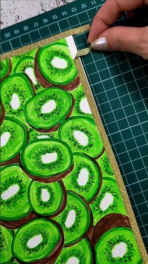 💚🤎 Painting Idea with Markers #craft #diy #painting #satisfying