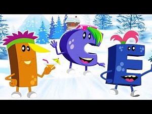 Compilation - ICE LAND - Snow Fun with ABC Monsters