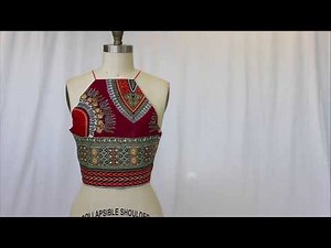 DIY Ankara Halter Crop Top