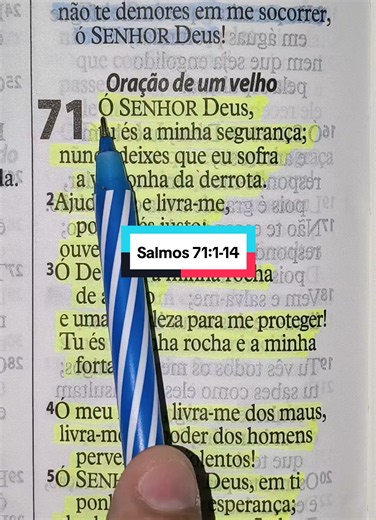 Salmos 71:1-14 – Versículo de Fé, Cura e Propósito