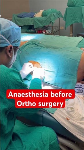 Anaesthesia before ortho surgery