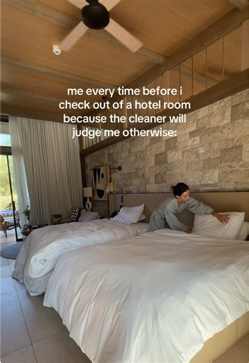 I know they will remove the bedsheets anyway but i have to make the beds regardless #cleaner #hotelroom