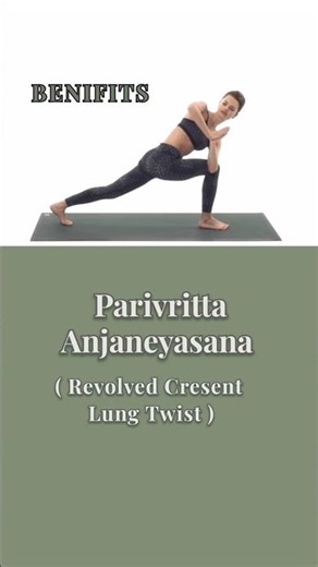 One Yoga Pose – 5 Powerful Benefits | Revolved Crescent Lunge Explained #Shorts