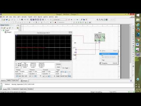 The Differentiator OP Amplifier using multisim
