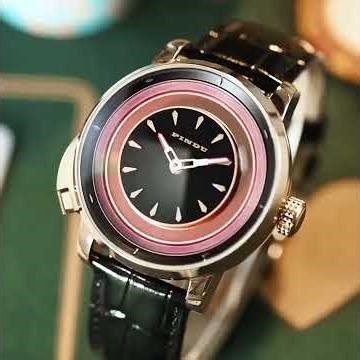 PINDU Design New NH35A Mechanical Watches Men Push Button Turn