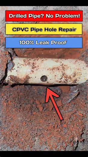 The Pipe Expert on Instagram: "CPVC Pipe Drill Hole Repair | Leak-Proof Socket & Clamp Method | Step-by-Step Plumbing Fix #plumber #plumberlife #shorts #asmr #thepipeexpert"