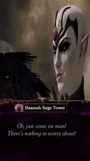 When the Undivided Chaos Warrior use Siege Tower of Slaanesh for the First Time