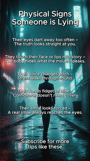 👀 5 Physical Signs Someone Is Lying (Body Language Secrets) #darkpsychology #PsychologyFacts