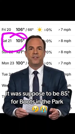 When it was suppose to be 85 & now 105 for @Boots In The Park Triple digits for outdoors all day #Gilbert #az #arizonacheck #arizona #bootsinthepark @Lucy @🌙MissMichelle✨AZ🌵