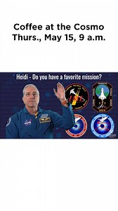 1K views | This Thursday, Coffee at the Cosmo will be a panel all about the Space Shuttle's legacy. Friend of the Cosmosphere astronaut Don Thomas will be one of the panel members joining remotely. Here he is recalling one of his favorite memories from one of his Shuttle missions. For more stories like this, come to the Cosmosphere's banquet room at 9:00 a.m. this Thursday! | Cosmosphere | Facebook