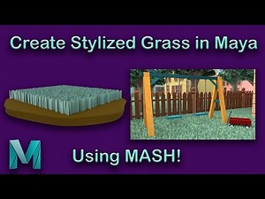 Create Stylized Grass in Maya using MASH