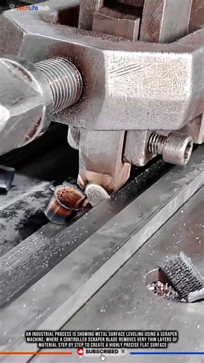 Innovation Scraper Machine for Precision Surface Finishing with Metal Shaving Process #tech