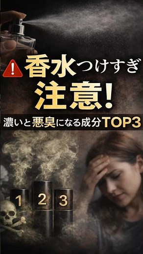 香水つけすぎ注意！濃いと悪臭になる成分TOP3