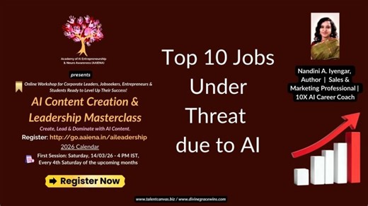 Top 10 Jobs Threatened by AI: Adapt or Get Left Behind | Talent Canvas posted on the topic | LinkedIn