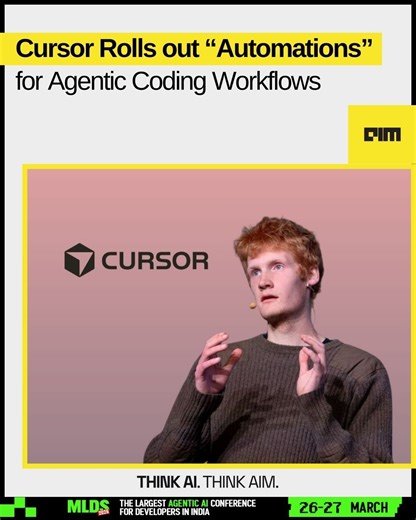 Cursor Introduces Automations for Agentic Coding Workflows | AIM posted on the topic | LinkedIn