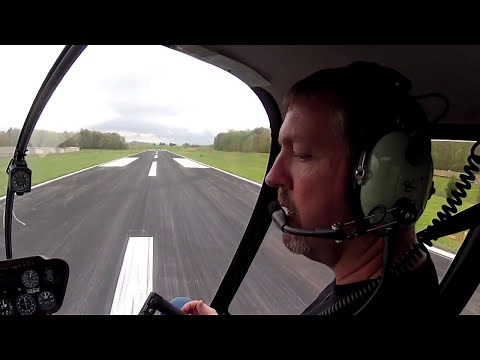 Day 1 Student Pilot Helicopter flight lesson - How to Hover - Robinson R44