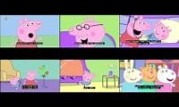 Mix of 6 videos from youtube : Peppa Pig Episode 1-6 With Subtitles